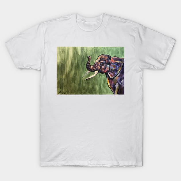 Elephant T-Shirt by Karroart